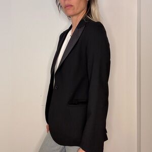 Rebecca Taylor Elegant Black Tuxedo Blazer